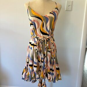 EUC Storia size M patterned mini sundress